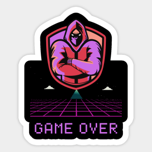 Gamer Over Restart Sticker